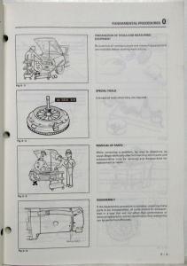 1984 Mazda 626 Diesel Service Shop Repair Manual Supplement