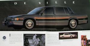 1992 Cadillac Seville Eldorado Allante Fleetwood Deville Smaller Sale Brochure