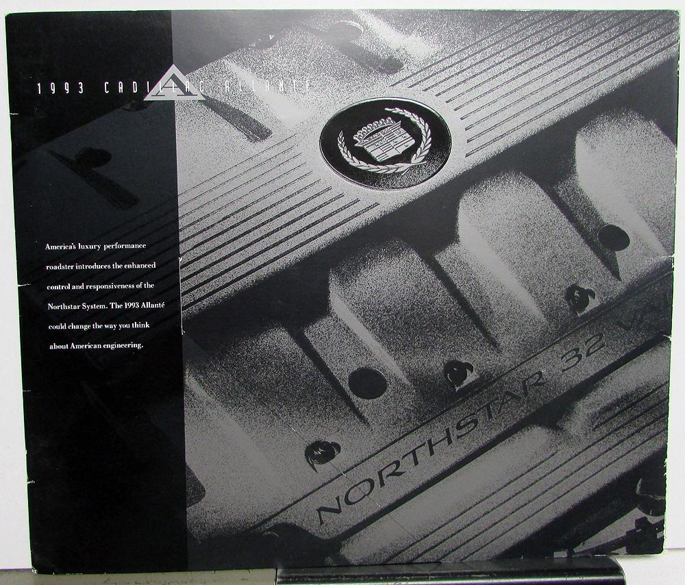 1993 Cadillac Allante Northstar Oversized Prestige Sales Brochure Original
