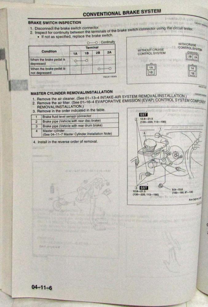 2004 Mazda MPV Service Shop Repair Manual