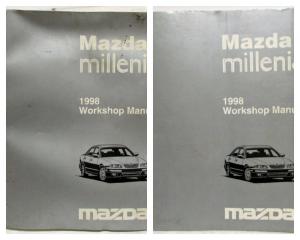 1998 Mazda Millenia Service Shop Repair Manual with Supplement 2 Vol Set