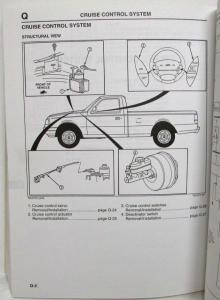 1997 Mazda B-Series Pickup Truck Body Electrical Troubleshooting Manual