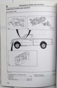 1995 Mazda B-Series Pickup Truck Body Electrical Troubleshooting Manual