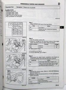 1993 Mazda 929 Body Electrical Troubleshooting Manual