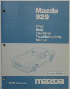 1992 Mazda 929 Body Electrical Troubleshooting Manual - 2nd Edition