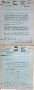 1972 Chevrolet Dealer Service Information Bulletin Camaro Corvette Truck