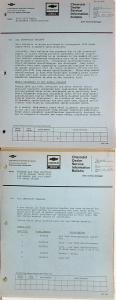 1972 Chevrolet Dealer Service Information Bulletin Camaro Corvette Truck