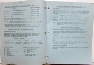 1972 Chevrolet Dealer Service Information Bulletin Camaro Corvette Truck