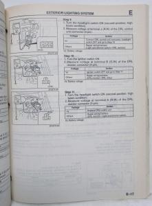 1992 Mazda MX-3 Body Electrical Troubleshooting Manual