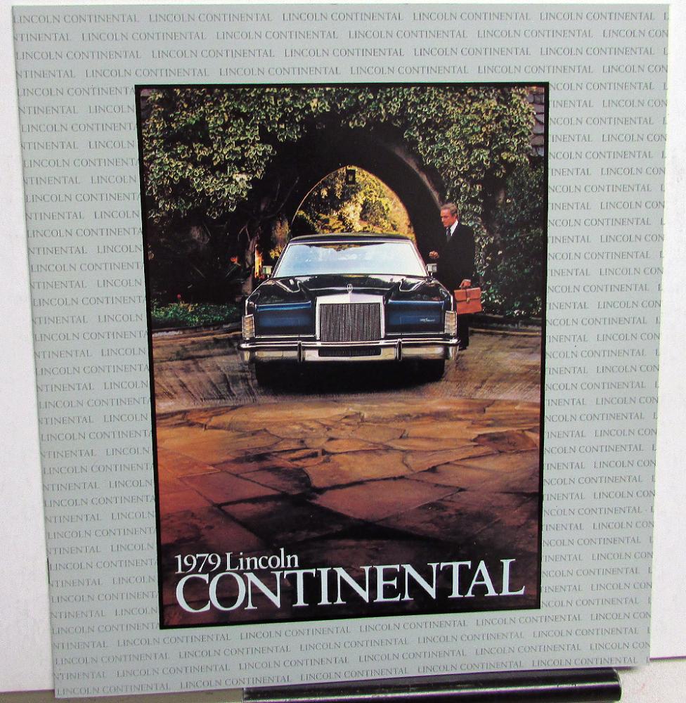 1979 Lincoln Continental Sedan Town Car Williamsburg Coupe Sales Brochure Orig