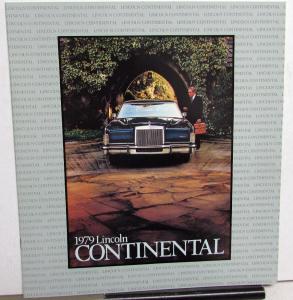 1979 Lincoln Continental Sedan Town Car Williamsburg Coupe Sales Brochure Orig