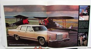 1979 Lincoln Continental Sedan Town Car Williamsburg Coupe Sales Brochure Orig