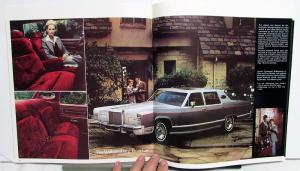 1979 Lincoln Continental Sedan Town Car Williamsburg Coupe Sales Brochure Orig