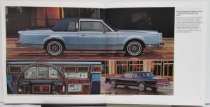 1981 Lincoln Town Car Sales Brochure Standard Features Optional Upgrades Orig