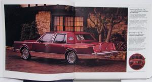 1981 Continental Mark VI Lincoln Canadian Sales Brochure Orig Sign Series Luxury