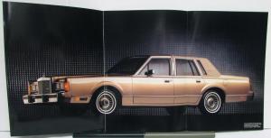 1989 Lincoln Town Car Sales Brochure Specs Features Luxury Cartier Signature