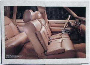 1989 Lincoln Town Car Sales Brochure Specs Features Luxury Cartier Signature