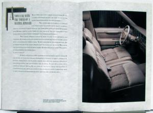 1989 Lincoln Town Car Sales Brochure Specs Features Luxury Cartier Signature