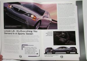 2000 Lincoln LS The Next Millennium Town Car Continental Navigator Luxury