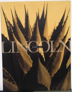 2000 LINCOLN LS Sales Brochure Specs Color Paint Chips Luxury Features