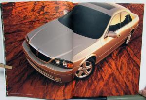 2000 LINCOLN LS Sales Brochure Specs Color Paint Chips Luxury Features