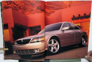 2000 LINCOLN LS Sales Brochure Specs Color Paint Chips Luxury Features