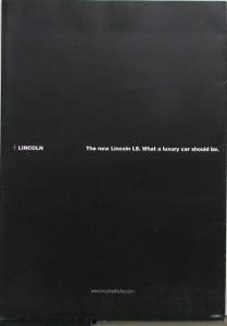 2000 Lincoln LS Postcard Included Luxury Sport Sedan Sales Brochure Original
