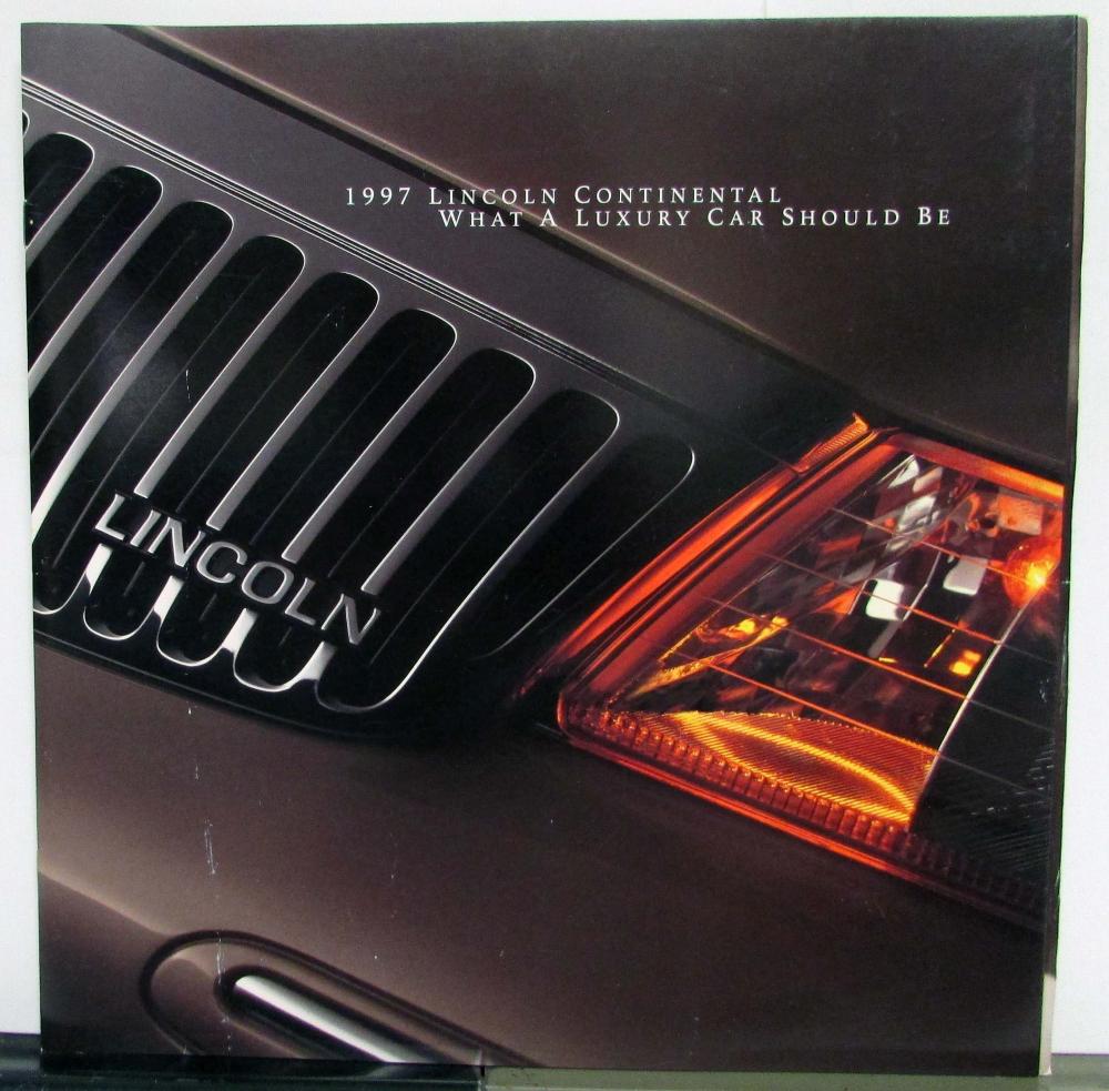 1997 Lincoln Continental CANADIAN Specs Paint Chips Sales Brochure Original
