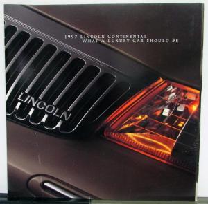 1997 Lincoln Continental CANADIAN Specs Paint Chips Sales Brochure Original