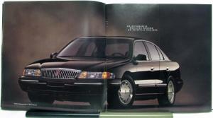 1997 Lincoln Continental CANADIAN Specs Paint Chips Sales Brochure Original