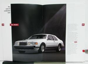1992 Lincoln Mark VII Sales Brochure Specs Features Colors Bill Blass Original