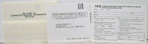 1993 Lincoln Mark VIII Advance Product Preview Folder - CONFIDENTIAL