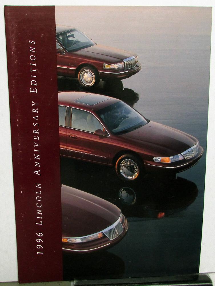 1996 Lincoln Limited Edition Diamond Series Anniversary Sales Brochure Original