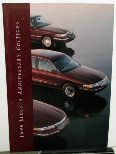 1996 Lincoln Limited Edition Diamond Series Anniversary Sales Brochure Original