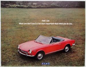 1971 Fiat 124 What You Dont See Sales Brochure