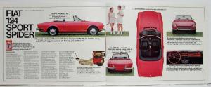 1971 Fiat 124 What You Dont See Sales Brochure