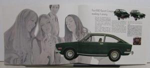 1970 Fiat 850 The Young Place to Be Sales Brochure - Racer Spider Coupe Sedan
