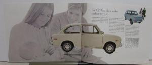 1970 Fiat 850 The Young Place to Be Sales Brochure - Racer Spider Coupe Sedan