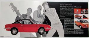 1970 Fiat 850 The Young Place to Be Sales Brochure - Racer Spider Coupe Sedan
