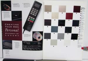 1996 Lincoln Mark VIII Sales Brochure Paint Chips Specifications Luxury Original
