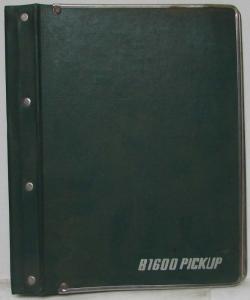 1972 Mazda 1600 Pickup Truck Parts Book Catalog for US