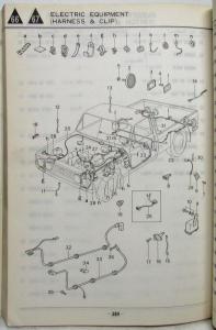 1976 Mazda B1600 B1800 Rotary Pickup Truck Parts Book Vol 1 for US & Canada