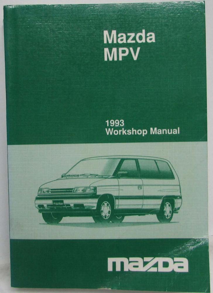 1993 Mazda MPV Service Shop Repair Manual