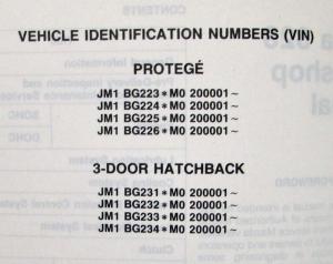 1991 Mazda 323 Service Shop Repair Manual