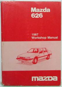 1987 Mazda 626 Service Shop Repair Manual - Smaller Sized Version