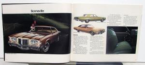 1972 Pontiac Grand Prix Catalina LeMans GTO Firebird Trans Am Sales Brochure