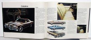 1972 Pontiac Grand Prix Catalina LeMans GTO Firebird Trans Am Sales Brochure