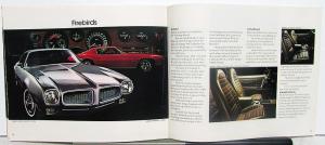 1972 Pontiac Grand Prix Catalina LeMans GTO Firebird Trans Am Sales Brochure