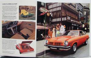 1974 Pontiac Astre CANADIAN Dimensions Motors Characteristics Sale Brochure Orig