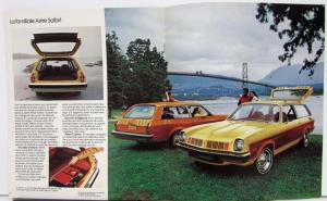 1974 Pontiac Astre CANADIAN Dimensions Motors Characteristics Sale Brochure Orig